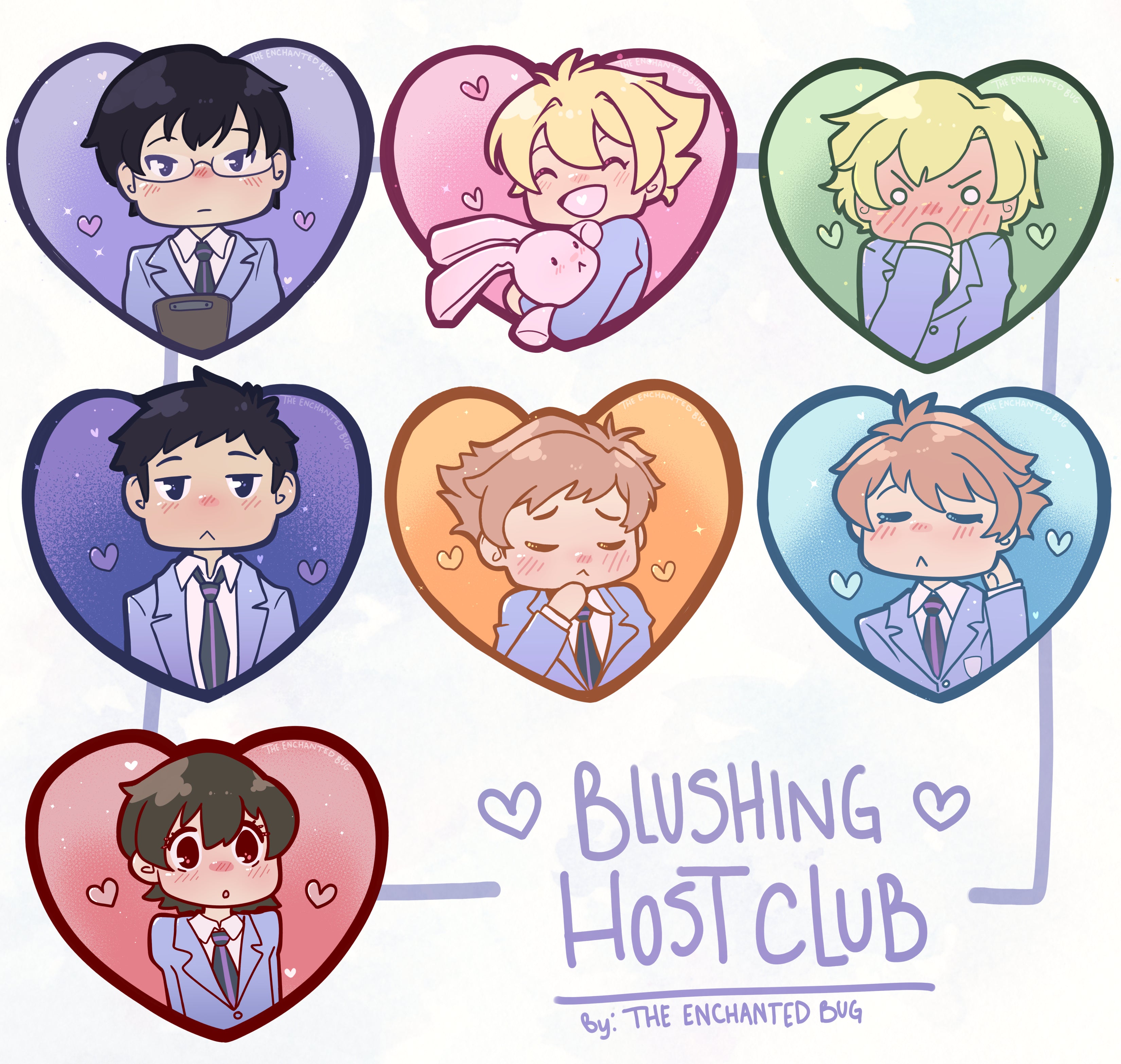 Blush Host Club Stickers