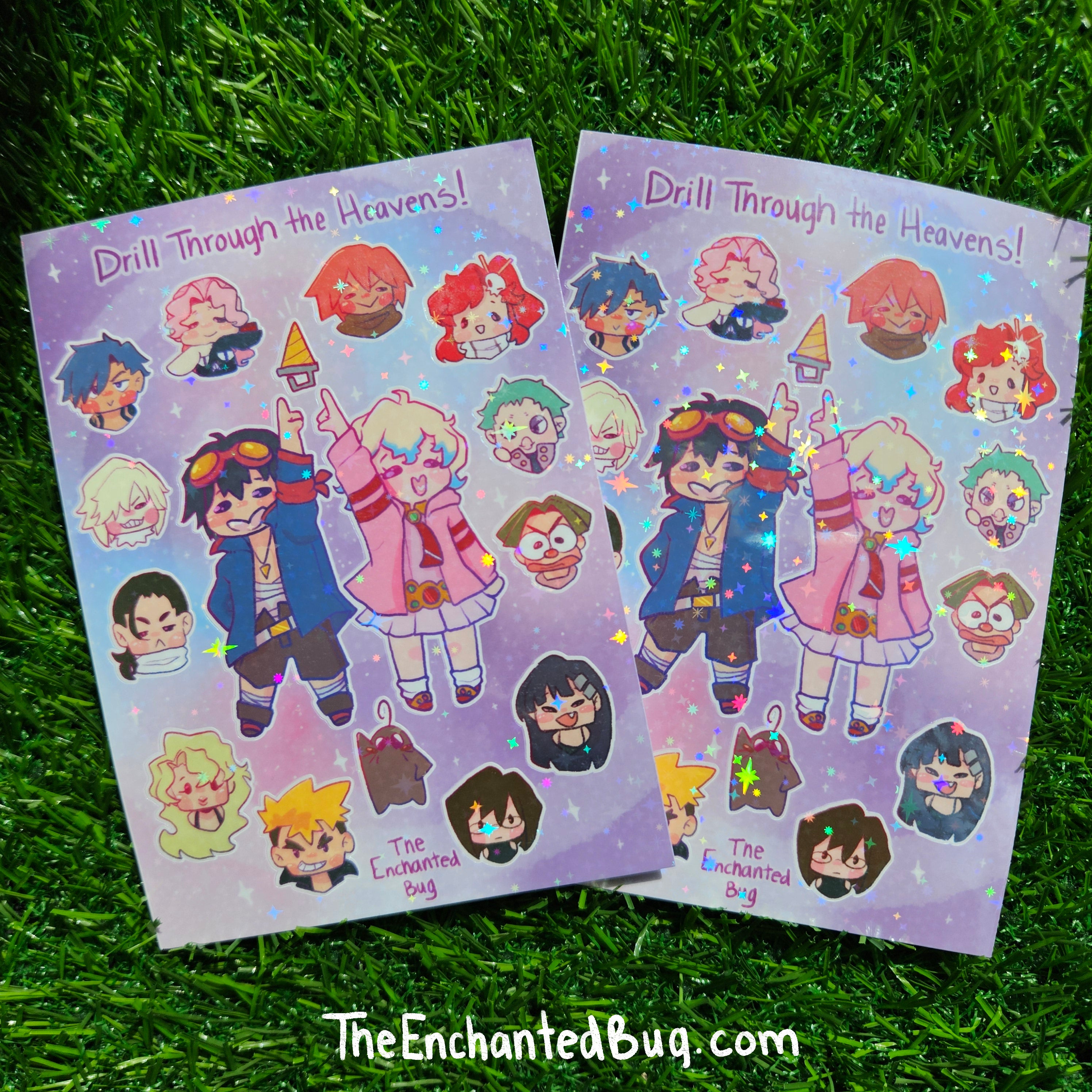 Drill Through the Heavens Sticker Sheet (2 Pck)