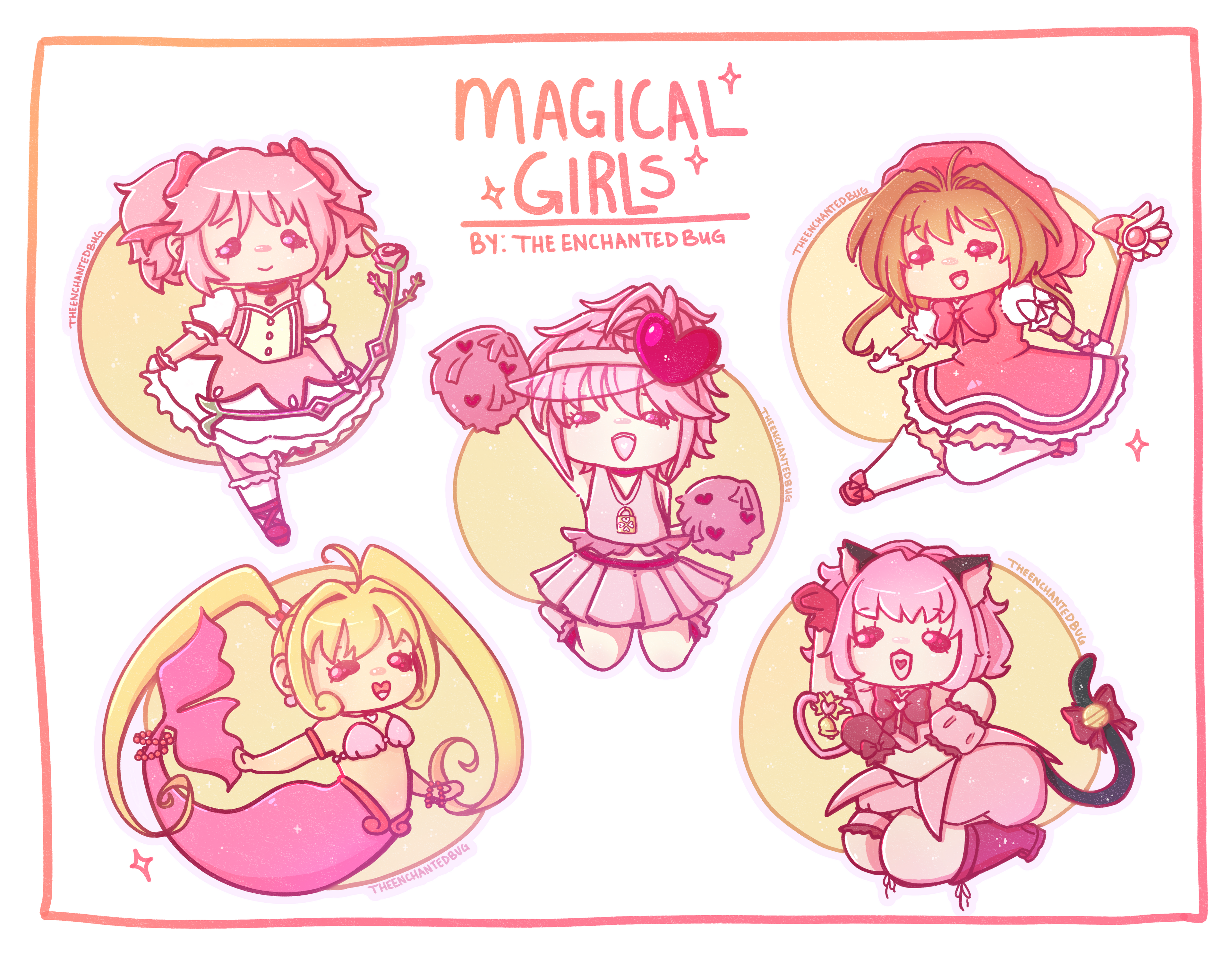 Magical Girl Stickers