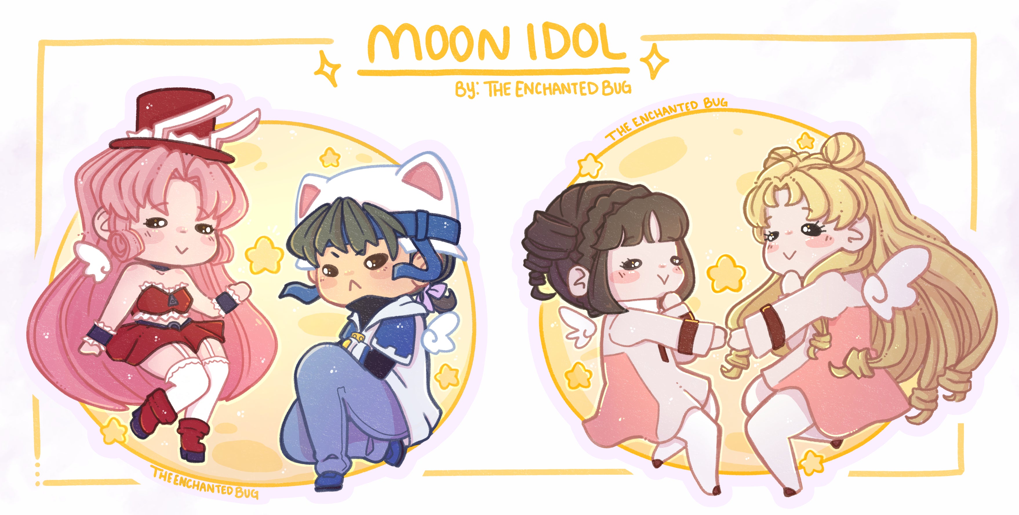 Moon Idol Stickers