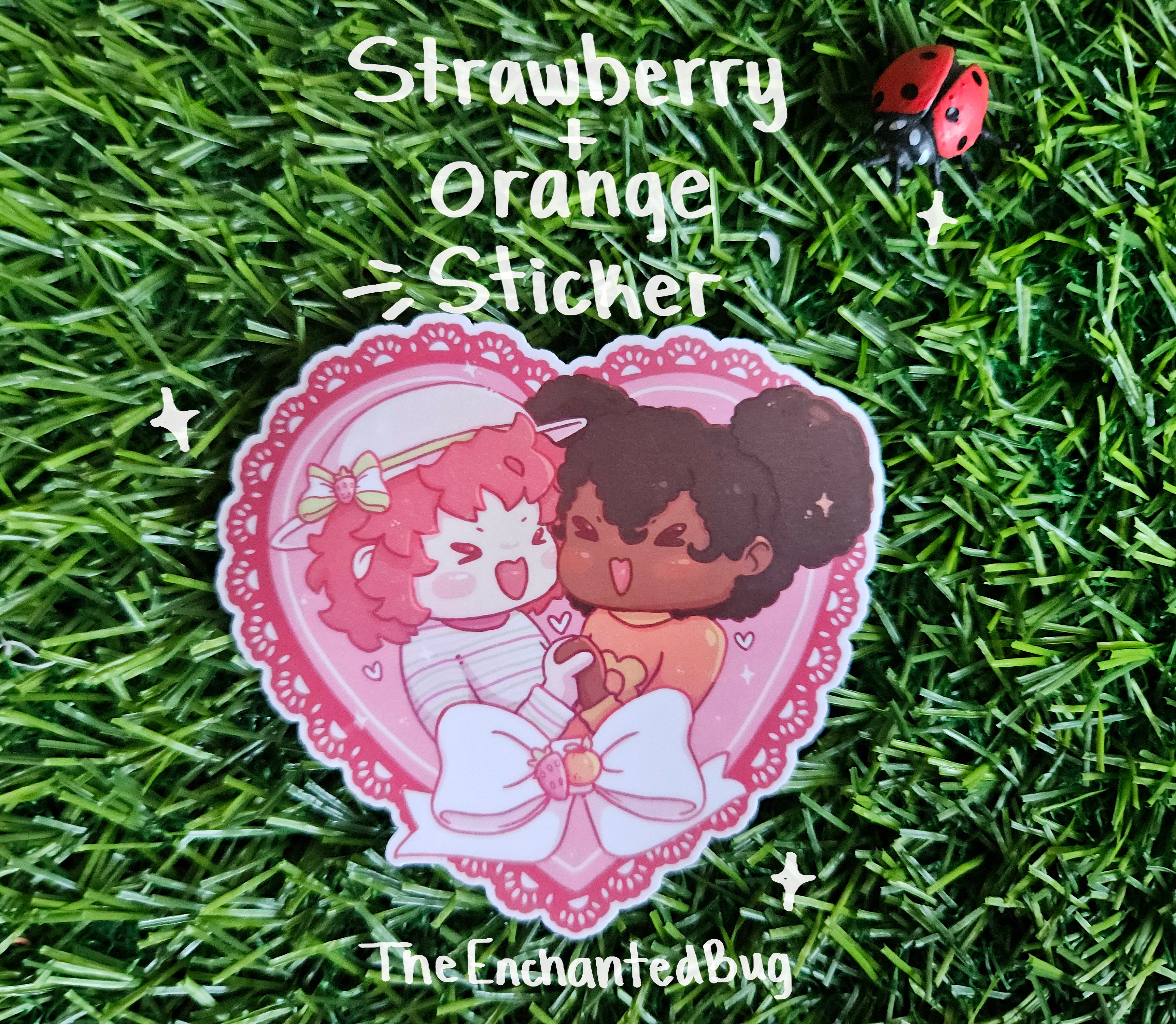 Strawberry & Orange Sticker
